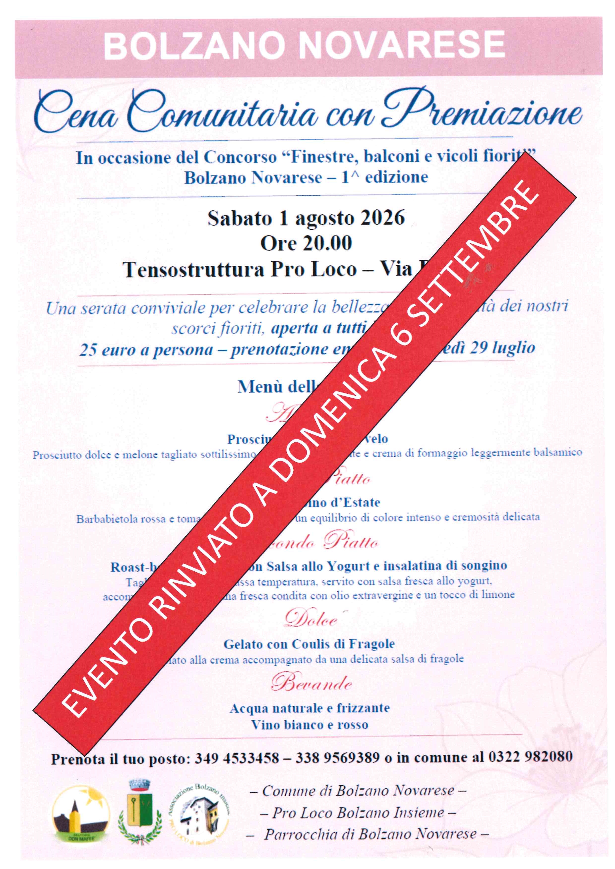 Concorso "Finestre, balconi e vicoli fioriti 2026"
