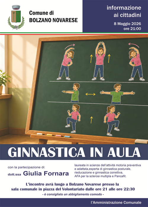 Ginnastica in aula